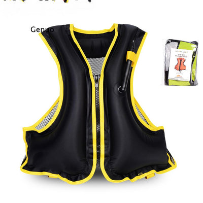 Adult Inflatable Swimming Life Vest Life Jacket Snorkeling Floating Surfing Water Safety Sports Life Saving Jackets Water Sports