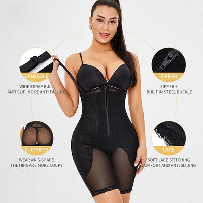 One-piece Waist and Abdomen Peach Hip Tight-fitting Body Shaping Shirt Plus Size Lingere Waist Trainer Shaper Pants Women
