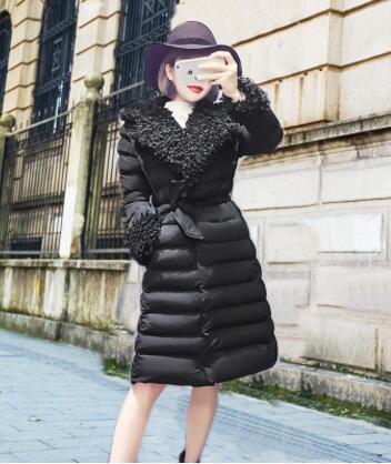 Women down jacket fashion winter cotton jacket female long slim women down cotton coat Korean version ladies cotton coat female
