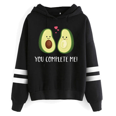 2021 Hoodie Dropshipping Avocado Oversized Sweatshirt Clothes Long Sleeve Fashion Pullover Hooded Kawaii Women Tops Autumn