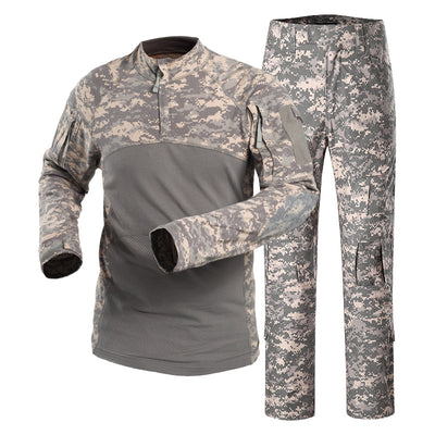 Outdoor Military Uniform Tactical Combat Shirt US Army Clothing Tops  Multicam Camouflage Hunting Pants Knee Pads