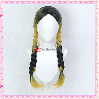 Tokyo Revengers Haitani Ran Haitani Rindo Cosplay Wig Tenjiku Rokuhara Tandai Double Long Twist Braid Hair Wig + Wig Cap
