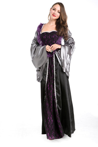 Halloween Sexy Deluxe Wonderland Queen Costume Vampire Evil Witch Cosplay Fantasia Fancy Dress