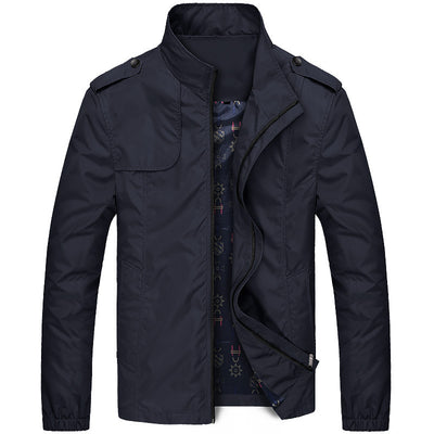 2021 New Fashion Men Casual Solid Fashion Slim Bomber Jacket Fleece Overcoat New Arrival Baseball Jackets Men&#39;s Jacket Top