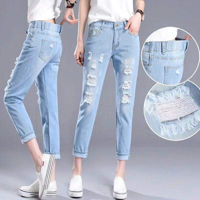 Women&#39;s 2021 New Spring And Summer Korean Versatile High Waist Slim Harlan Capris Women&#39;s Pants