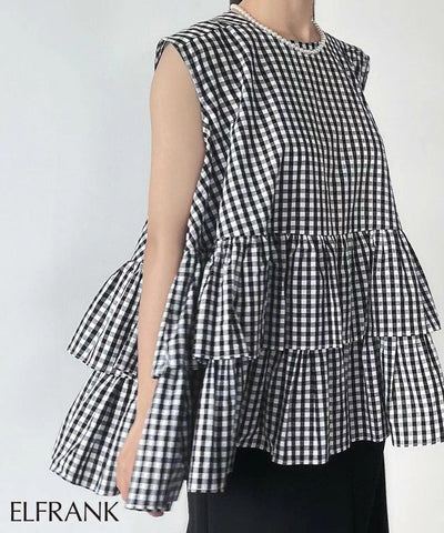 Nomikuma Women Japan Style Sleeveless Ruffle Doll Shirt Causal 2022 Summer Blusas Top Femme Chic Sweet Fashion Ladies Tops Mujer