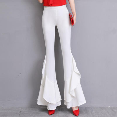 Spring Fall Flare Women&#39;s Pants Pantalon Femme Pantalones De Mujer Ropa Mujer Spodnie Damskie Trousers Women Sexy Ubrania