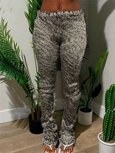 Weird Puss Zebra Print Tassel Women Casual Pants Trend High Waist Chic Deasgn Skinny Wild Trouser Y2K Office Lady Streetwear