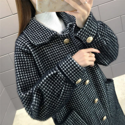 Women&#39;s Imitate Mink Fleece Keep Warm Overcoat 2021 Autumn Winter Long Jacket Women Loose Cardigan Coat Female Jackets Coats D