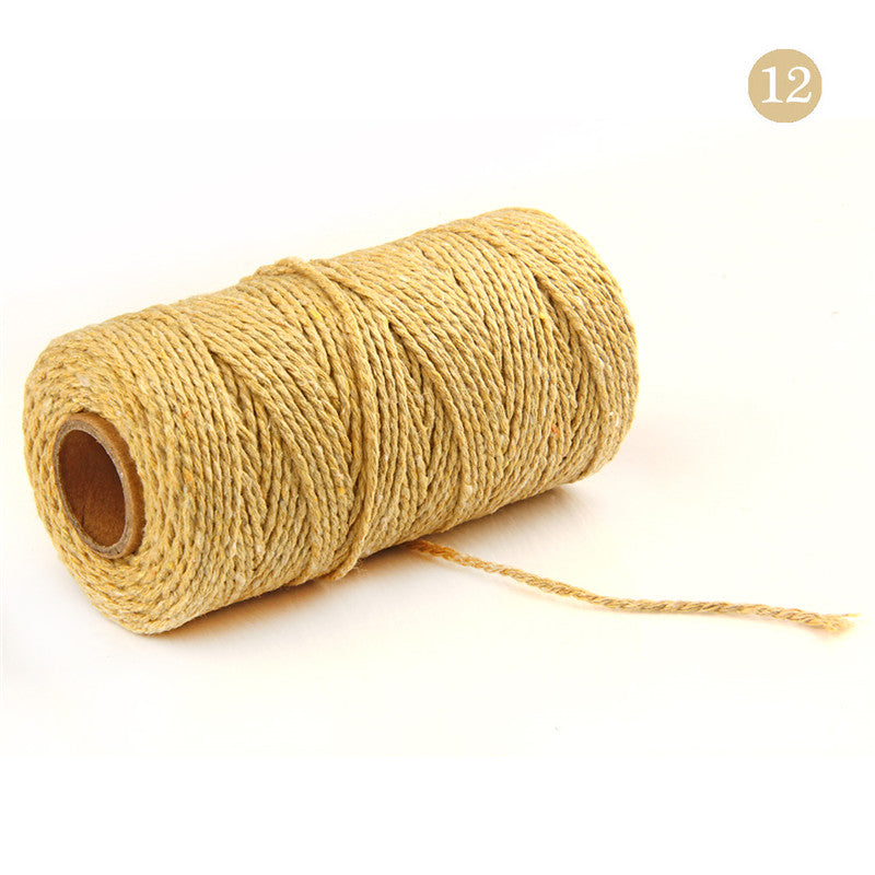 2mm Cotton Baker Rope 100Meters/Roll Twine for Handmade Accessories Wedding Party Decoration Gift DIY Wrapping 5Rolls