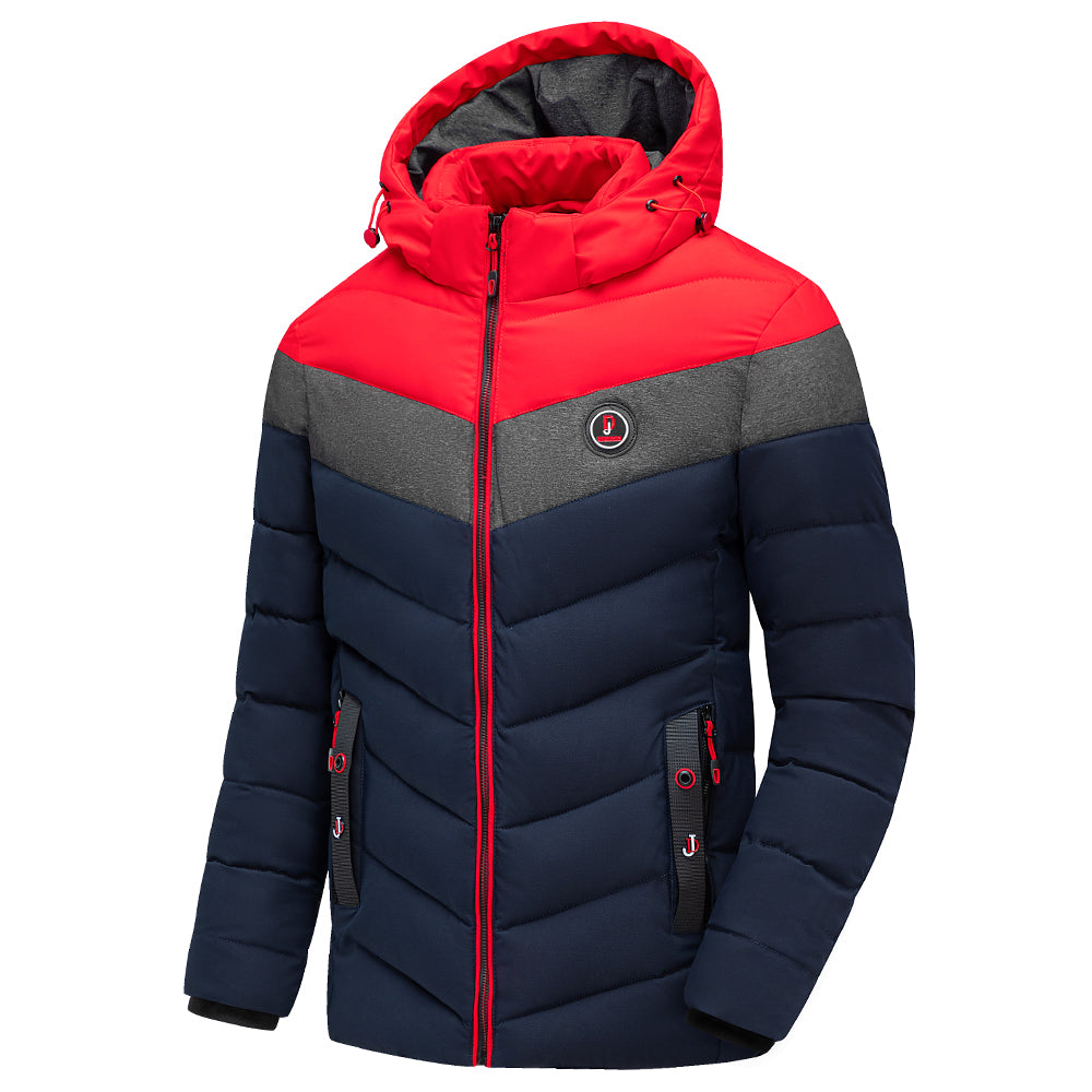 Men 2021 Winter Brand New Casual Warm Thick Waterproof Jacket Coat Men New Autumn Outwear Windproof Hat