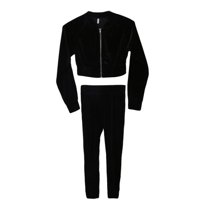 New Fashion Sports Women Long Sleeve Zipper Elasic High Waist Pants Top Set Tracksuit Jumpsuit