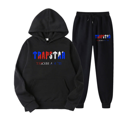 Tracksuit TRAPSTAR Brand Printed Sportswear Men 16 colors Warm Two Pieces Set Loose Hoodie Sweatshirt + Pants Set Hoodie jogging