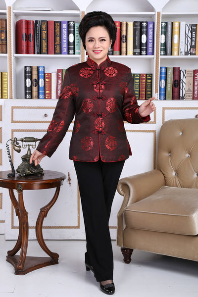 Jacket Lovers Dress Longevity Wedding Traditional Chinese Clothes Tunic Men Cheongsam Shirt Oriental Mens Ethnic Clothing