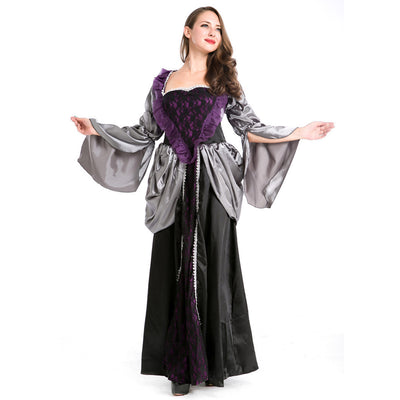 Halloween Sexy Deluxe Wonderland Queen Costume Vampire Evil Witch Cosplay Fantasia Fancy Dress