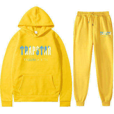 Men&#39;s Tracksuit Trend New Hooded 2 Pieces Set Hoodie Sweatshirt + Sweatpants Sportwear men&#39;s sets Trapstar Logo Man Clothing