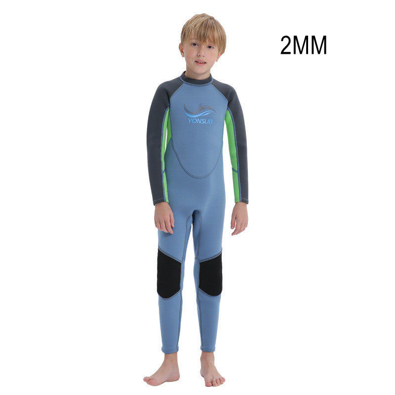 2MM Neoprene Underwater Hunting Surf Wetsuit Scuba Jellyfish Swimwear Children Bathing Snorkeling Keep Warm Kayaking Diving Suit