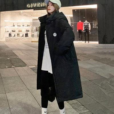 New Winter Jacket Windproof Down Cotton Jackets Fashion Women Korean Student Coat Tooling Outerwear Long Cotton Padded Jackets