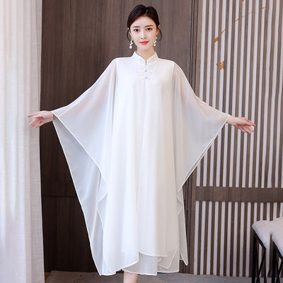 Vietnam Traditional Dress Ao Dai 2021 Spring Summer New Elegant Cheongsam Retro Folk Qipao Asian Clothes Vintage Vestidos 12354