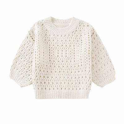 Autumn 2022 Women French White Simplicity Knitted Sweater O Neck Vintage Short Sleeve Casual Korean Fashion Vintage Ladies Tops