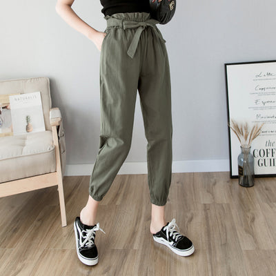 Joggers Women Pants Casual Spring Summer Fashion 2022 Loose High Waist Streetwear Solid Harem Pants Pencil Trousers 8519 50