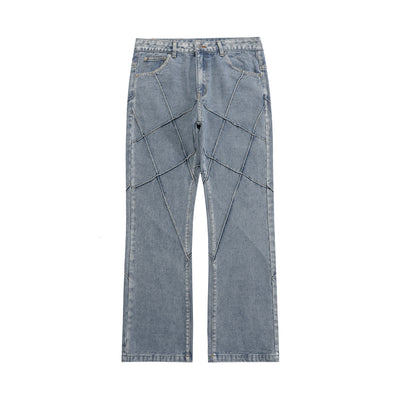 MADEEXTREME Pleated jeans men baggy jeans men clothing y2k pants streetwear pants for men cargo pants men